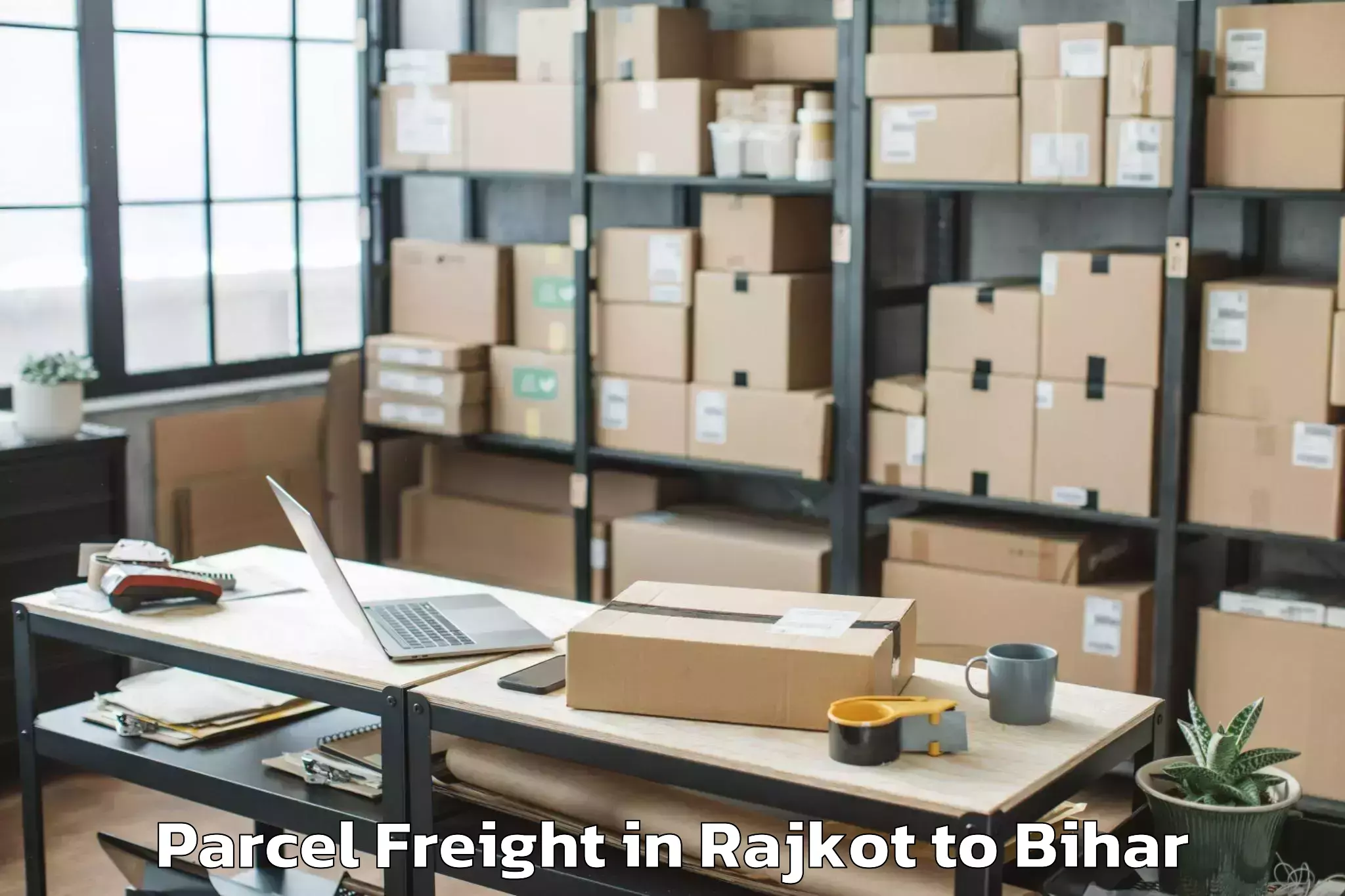 Discover Rajkot to Kumar Khand Parcel Freight